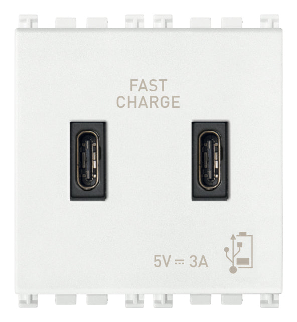 C+C-USB supply unit 5V 3A 2M white