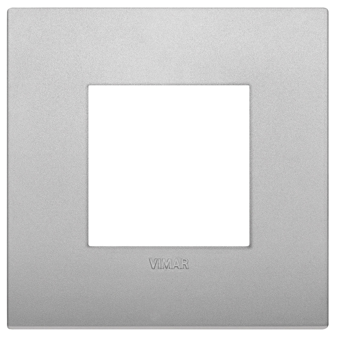 Classic plate 2M techno matt silver