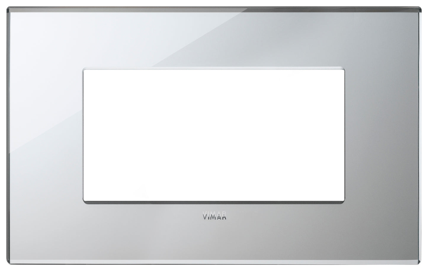Plate 4M mirror glass ice silver