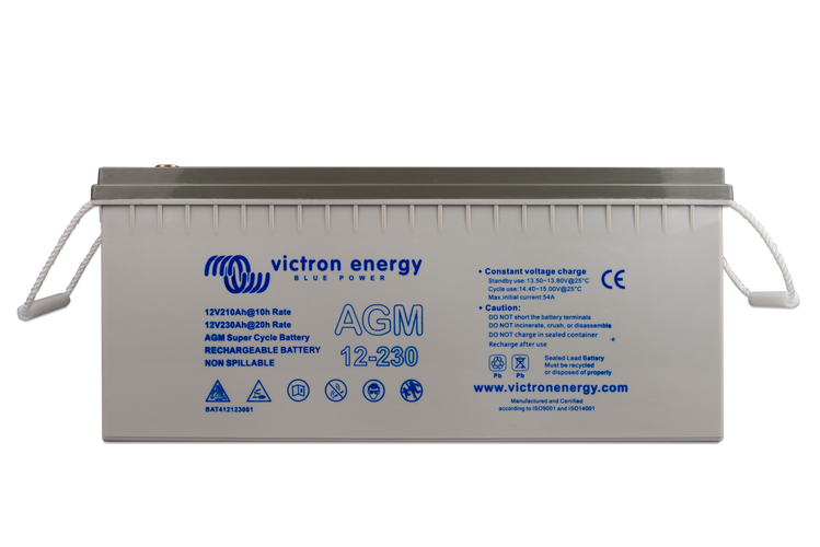 12V/230Ah AGM Super Cycle Batt. (M8)