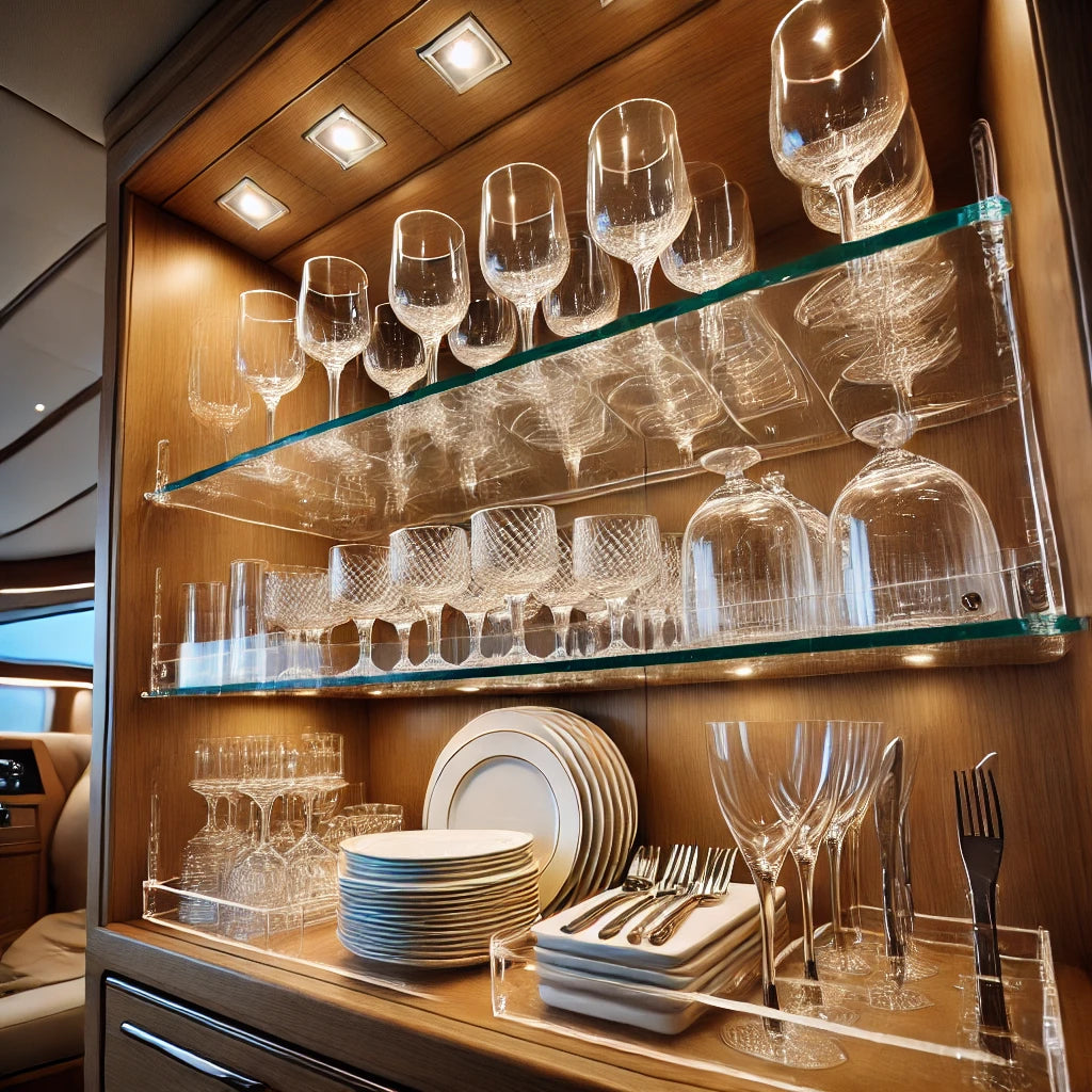 Crystal & Porclean Cabinet Fixtures - Custom