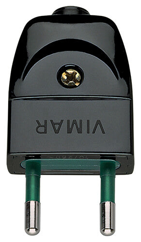 2P 10A S10 axial plug black