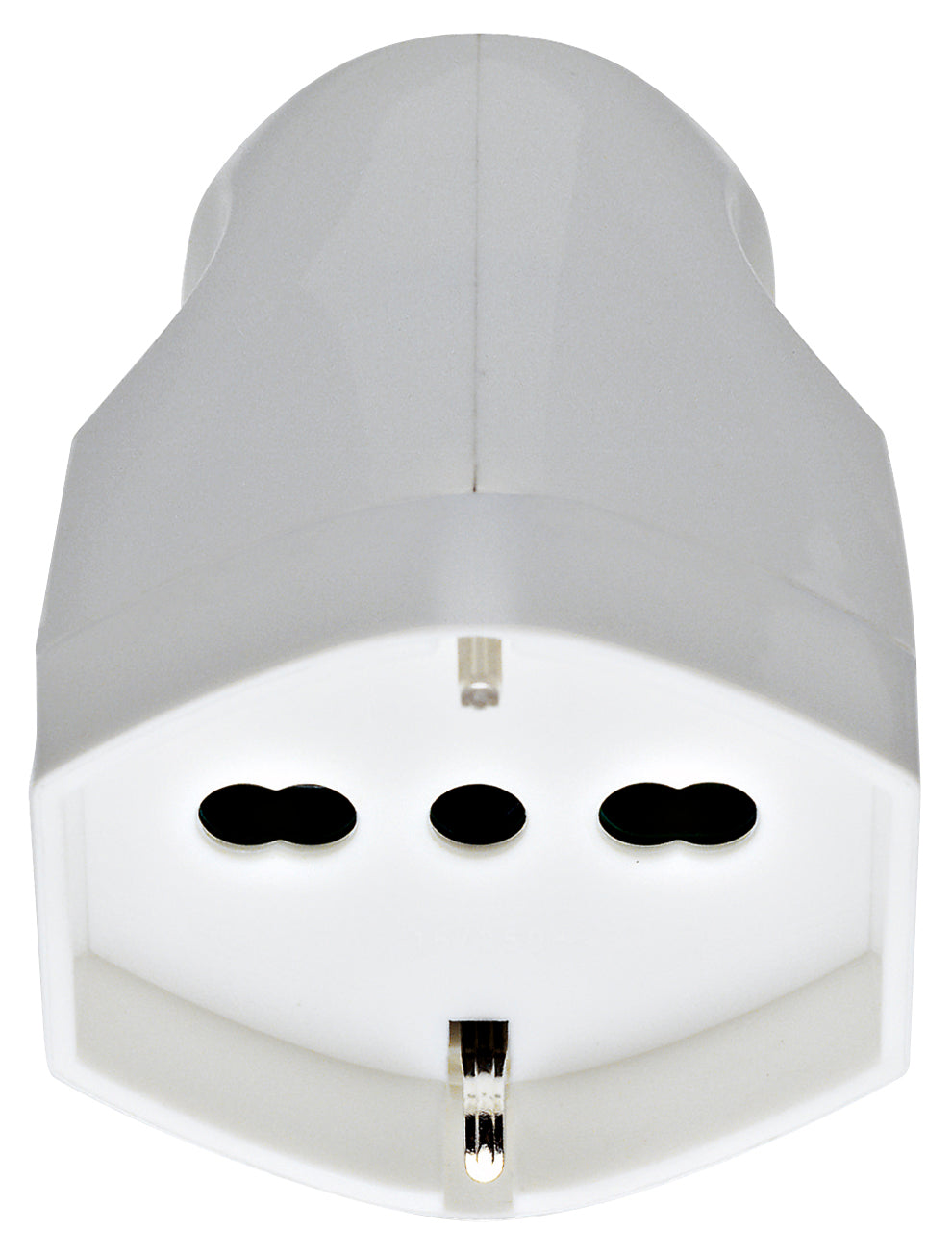 2P+E 16A axial outlet universal white