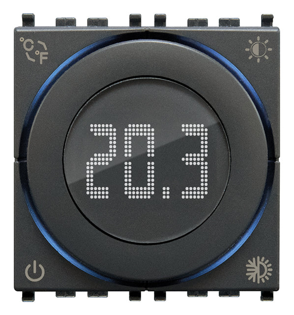 Dial thermostat 100-240V 2M grey