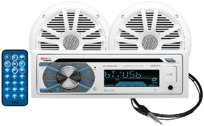 CD/USB/SD, MP3, WMA, FM/AM PLAYER/BLUETOOTH W/1 PR. 6.5" SPEAKERS (BOSS AUDIO)