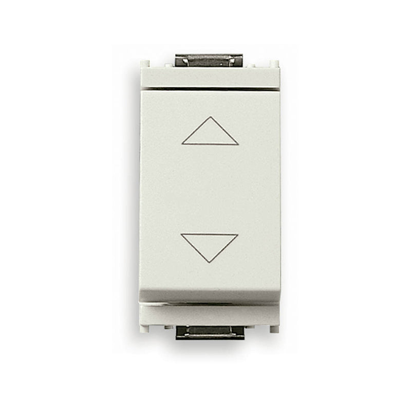 Idea Momentary Switch with Directional Arrows (NO/NO+NO/NO), 2P/2T, 10A, 250V, White