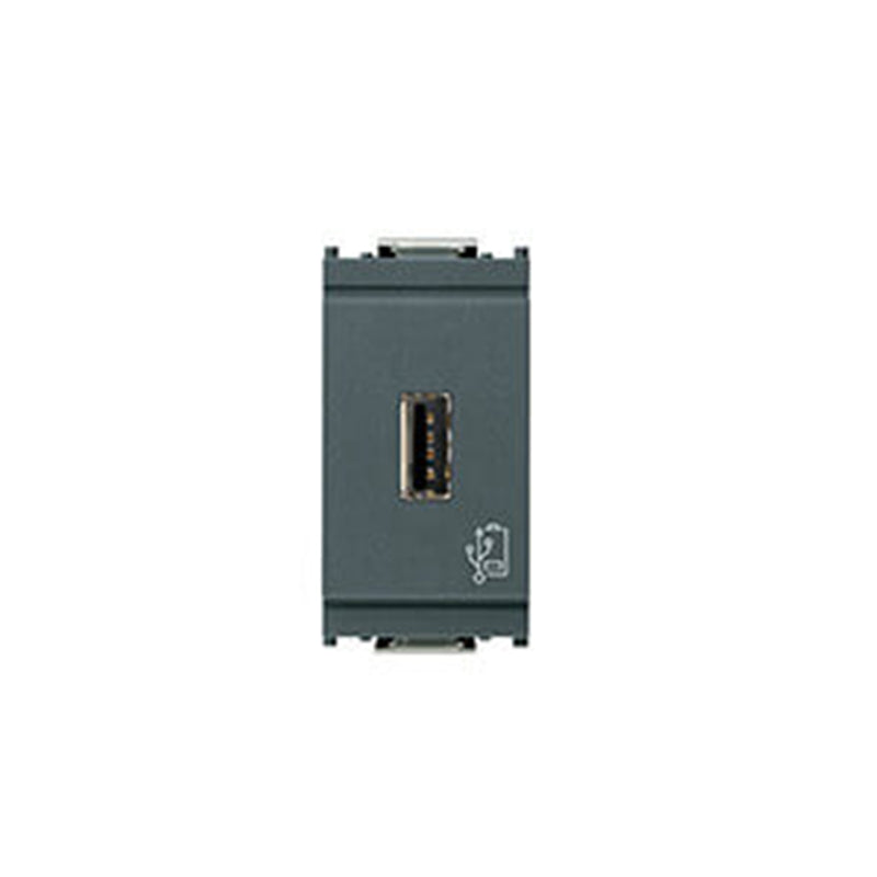 Idea High Power USB Outlet 120/230V-5V, 1M, Grey, Idea