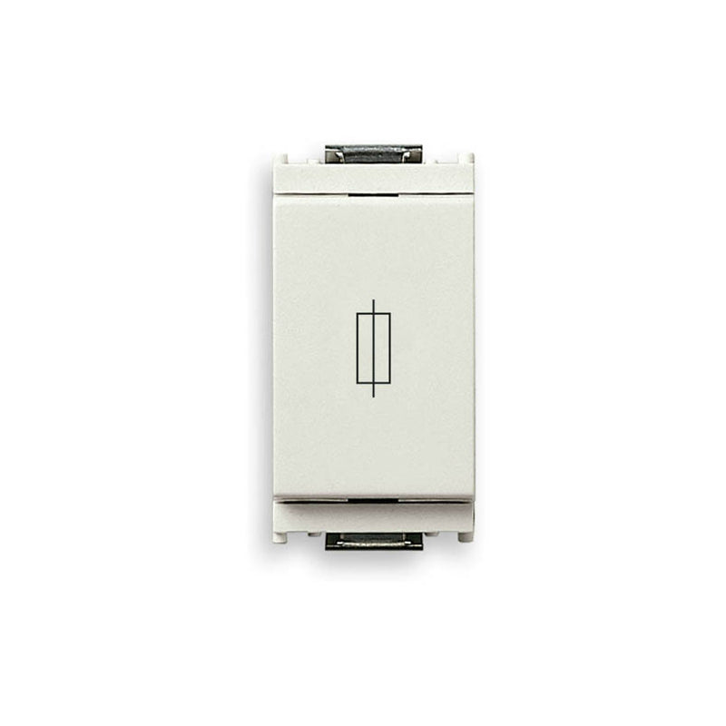 Idea Fuse Carrier, 1P, 16A/250V, for Ø 5 x 20mm Ø 6.3 x 32 mm Mini Fuses, White. Fuse not incl.