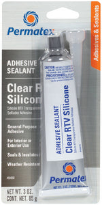 CLEAR RTV SILICONE ADHESIVE SEALANT (PERMATEX)