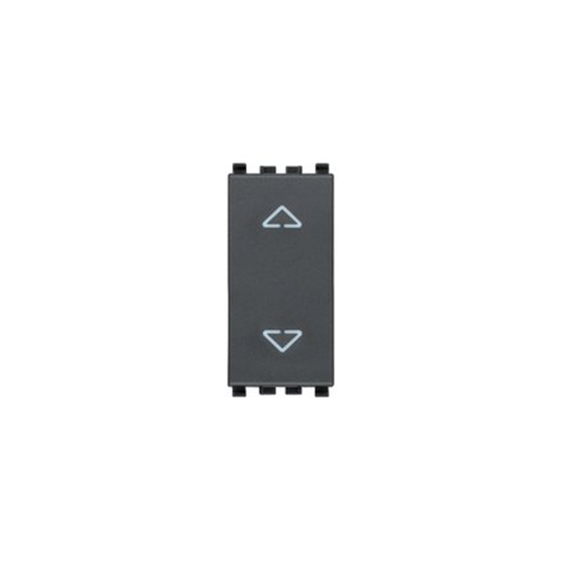Switch: 2P 2-Way Push Button Grey, Eikon