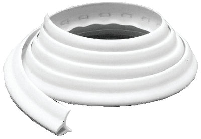 WHITE TWIN FLAP VINYL DECK CHANNEL (TAYLOR)