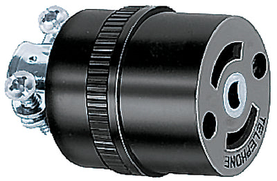 TV/CABLE CONNECTOR BODY AND PLUG (HUBBELL)