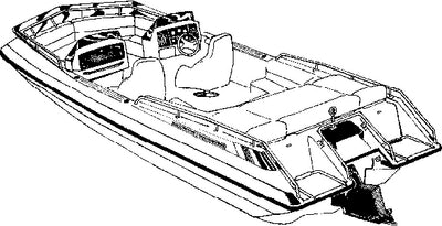 DECK BOATS WITH LOW RAILS (CARVER COVERS)
