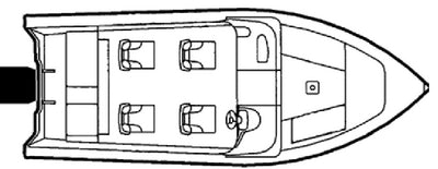 FISH & SKI/WIDE BASS BOAT/TOURNAMENT SKI BOAT (CARVER COVERS)