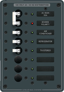 AC MAIN & 6 POSITION PANEL (BLUE SEA SYSTEMS)