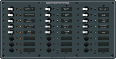 DC 24 POSITION CIRCUIT BREAKER PANEL (BLUE SEA SYSTEMS)