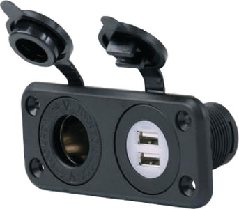 DUAL USB AND 12V SOCKET (MARINCO)