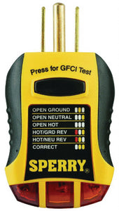 GFCI OUTLET TESTER (SPERRY)