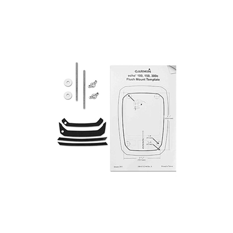 4" Flush Mount Kit for echo Fish Finders