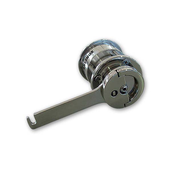99009650 Chiusura inox lucida a doppia chiave H=76mm