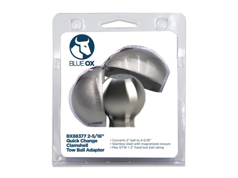 CLAMSHELL, 2 5/16" HITCH BALL CONVERTER