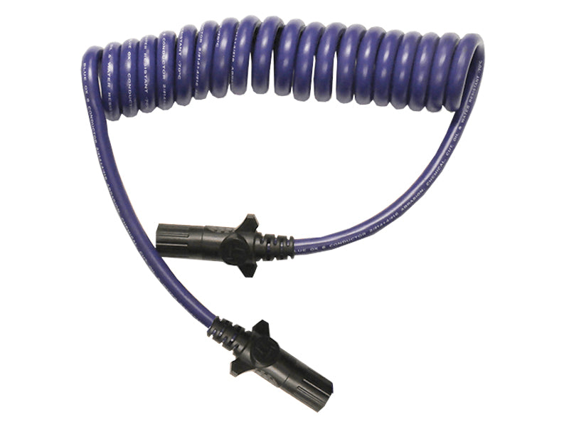 6 WIRE COILED CABLE EXT.6 FT USEABL