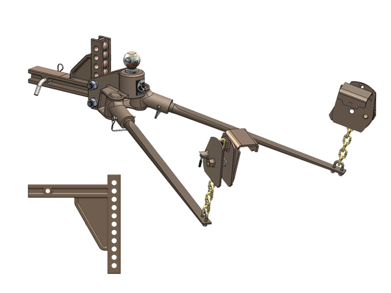 HITCH, SWAYPRO, 750 LB, 11 HOLE RECEIVER HITCH