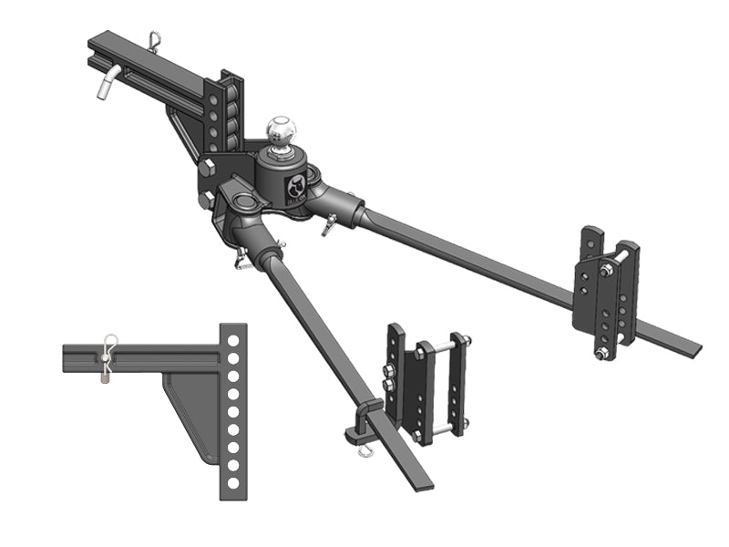 HITCH, TRACK PRO, 1,000 LB, 9 HOLE SHANK