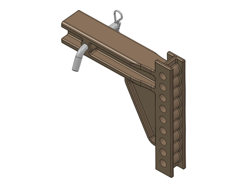 RECEIVER HITCH MOUNT, 2 1/2" 9 HOLE