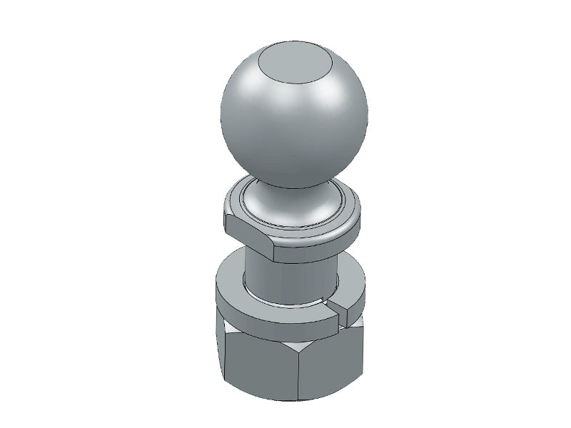 HITCH BALL, TRACK PRO 2" X 7.5K, CHROME