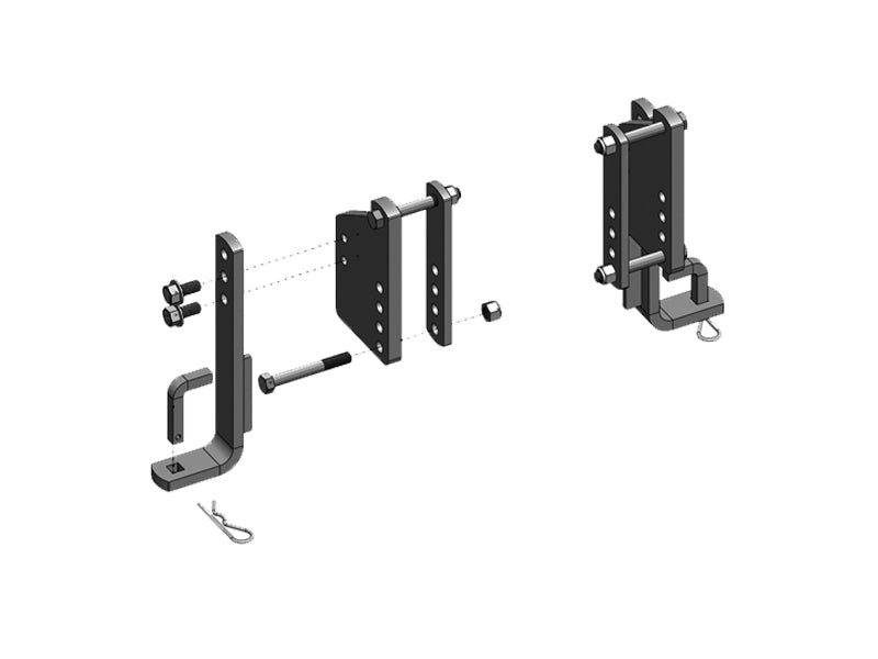 KIT, LONG L BRKTS W/MOUNTS PAIR TRACK PRO