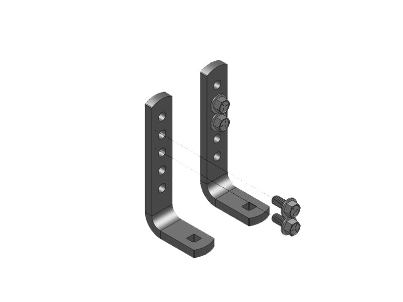 KIT, L BRKTS TRACK PRO/2-POINT