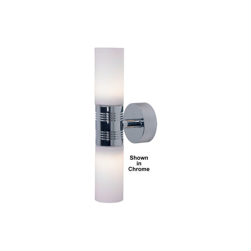 Berlin, Matte Chrome with White Shade 6 x 1W Warm White LEDs, Built-in Dimmer, 10-30VDC