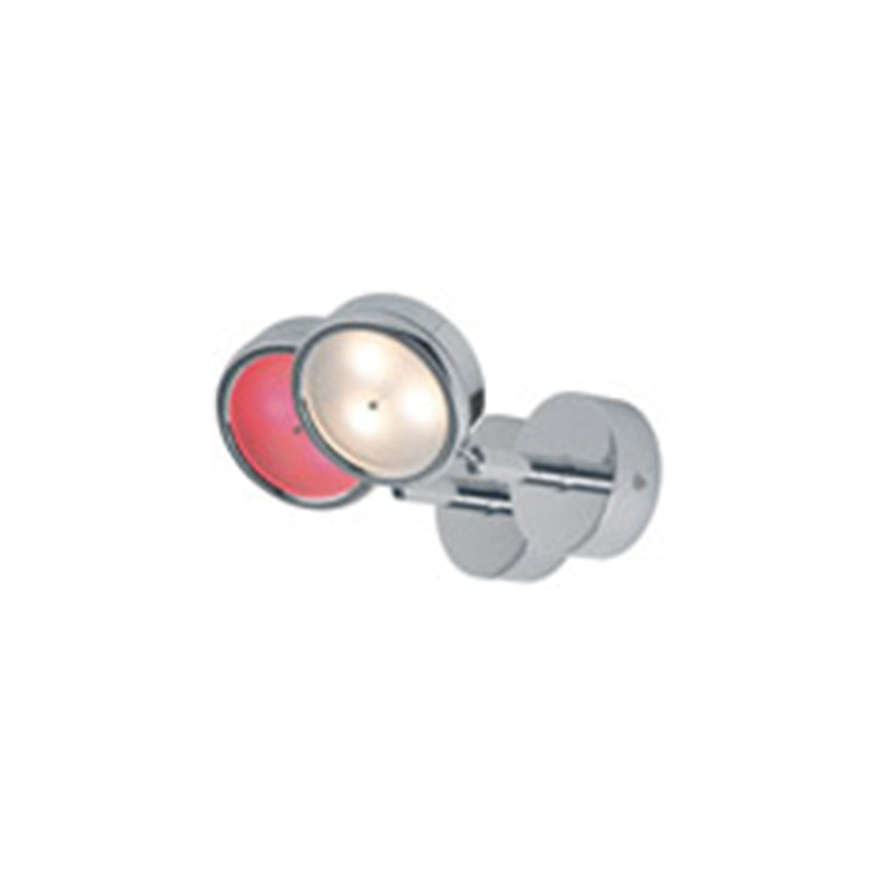 Bremen, LED, Chrome with Dual Color Red or White, Built-In Dimmer, 10-30VDC