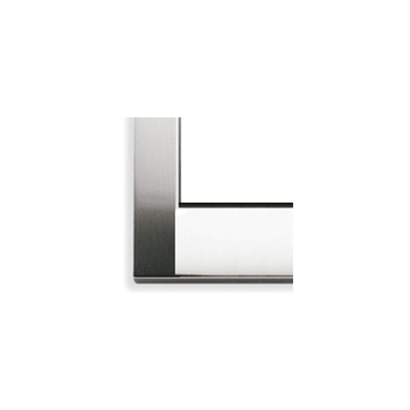 Idea Square Cover Plate, Die-Cast Metal Brushed Nickel 34, 2 Modules