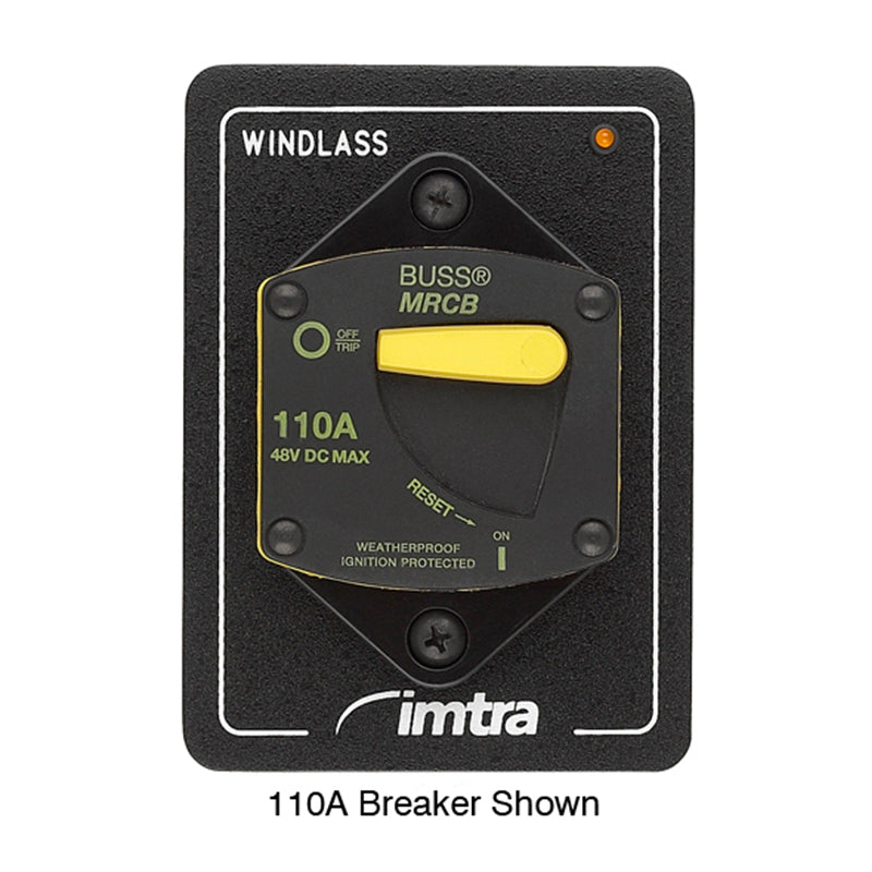 150 Amp Thermal Breaker, Thru-Bulkhead With Panel and 12V LED Indicator Light