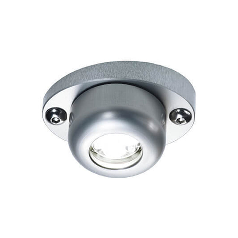 Cabin Sailboat Spreader Uplight Light, Cool White 12/24V, 3.6W, 16° x 43°, Titanium Finish
