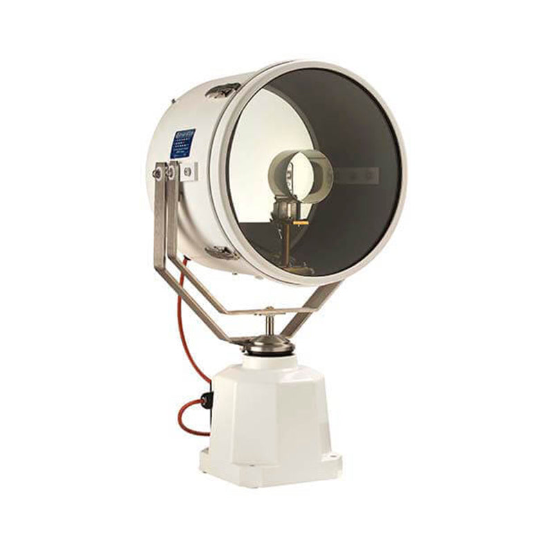 DHR350-Remote Controlled Searchlight 350mm 115VAC, 1000W, White Powder Coated Aluminum