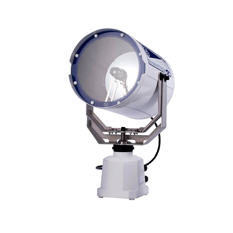DHR300-Remote Controlled Searchlight 300mm 230VAC, 250W, White Powder Coated Aluminum
