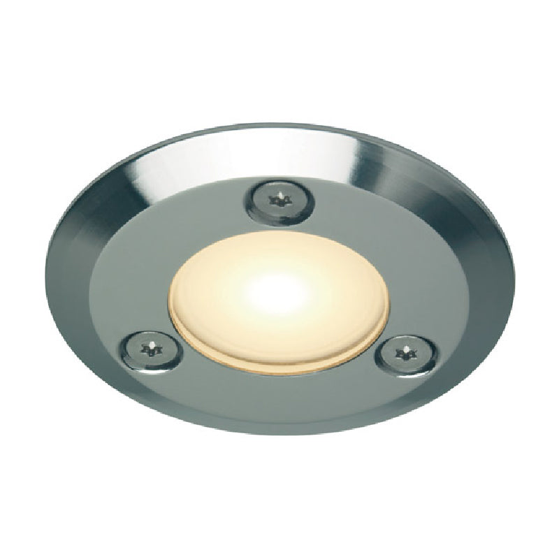 Emden-Small LED Courtesy Light, Polished Stainless Red, IP67, 10-30VDC