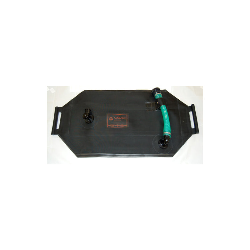 Portable Outboard Tank, 18 gallon with Fittings Included fittings: Shut-Off Valve & 90 Degree Fil