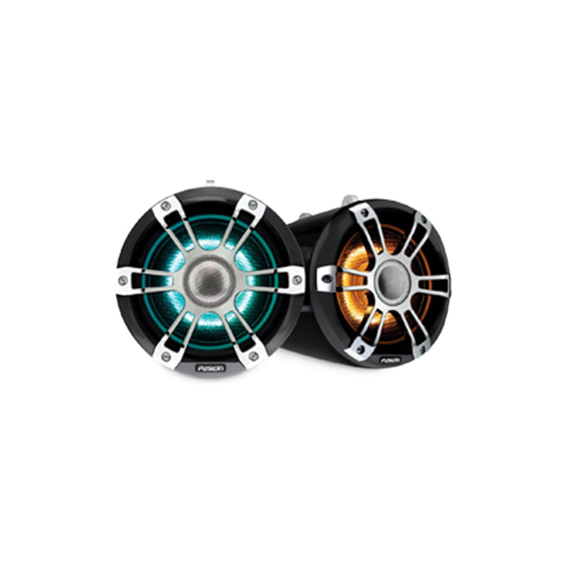Wake Tower Speakers, 8.8", Chrome, Illum