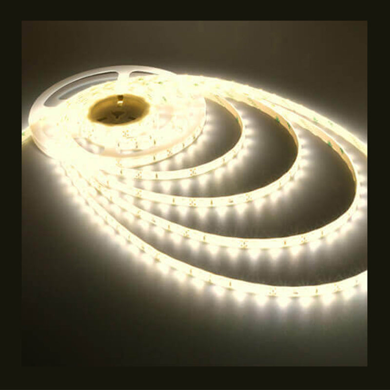 Flexible LED Strip Tape HO (High Output) F-Series 12V, Warm White, 16' Length, 3M Tape, IP66