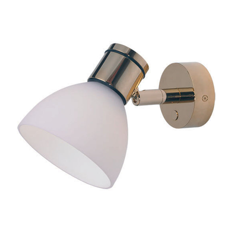 Gothen LED Reading Light, Gold with White Shade Integrated Dimmer Switch, 10-30VDC, 4W