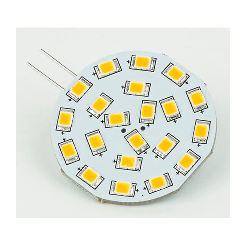 Corona G4 LED Bulb, Side-Pin, Warm White 10-30VDC, 21xLED, Bulk Packaging