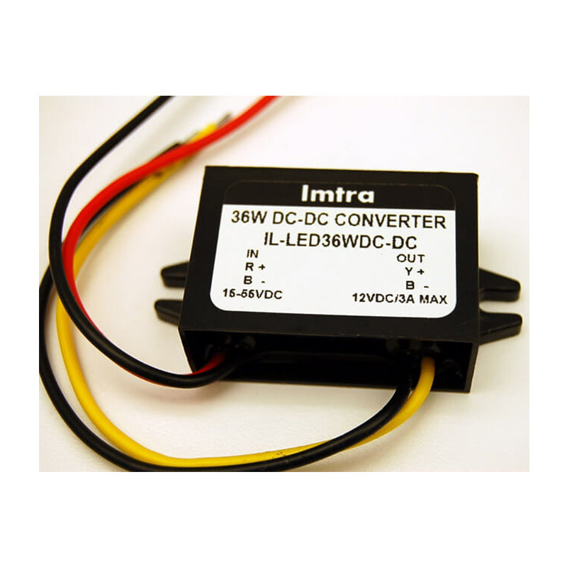 Converter: LED, 15-55VDC Input To 12VDC Output, 36W