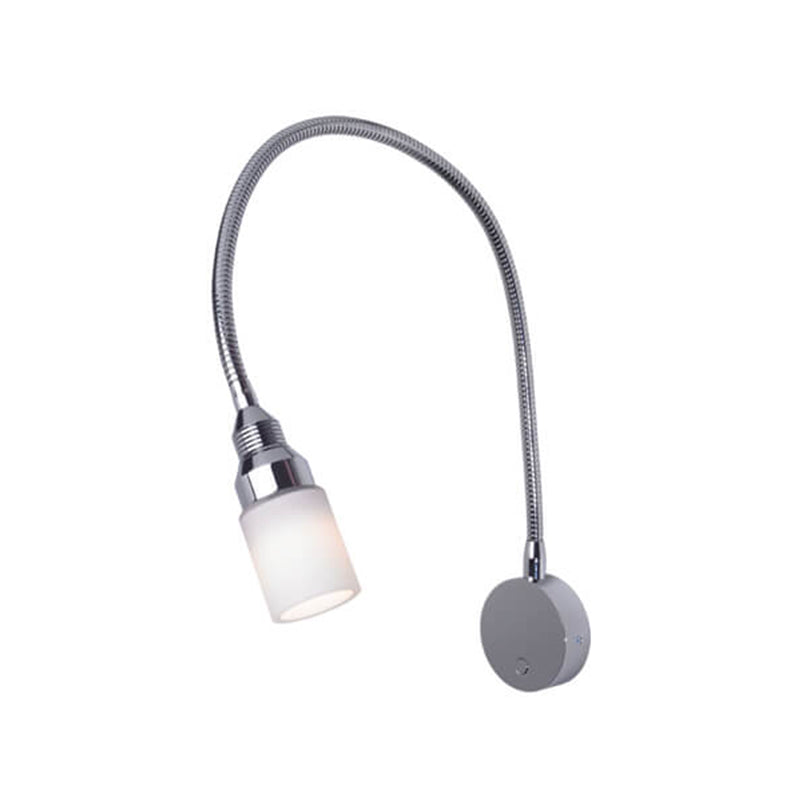 Kiel Reading & Chart LED Flex Light, Chrome Bulkhead Mounting, Built-in Dimmer, 10-30VDC