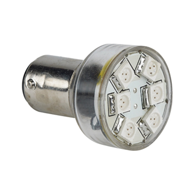 "Mini" LED Replacement Bulb, BA15d, Warm White 10-30VDC(1.5W), Directional