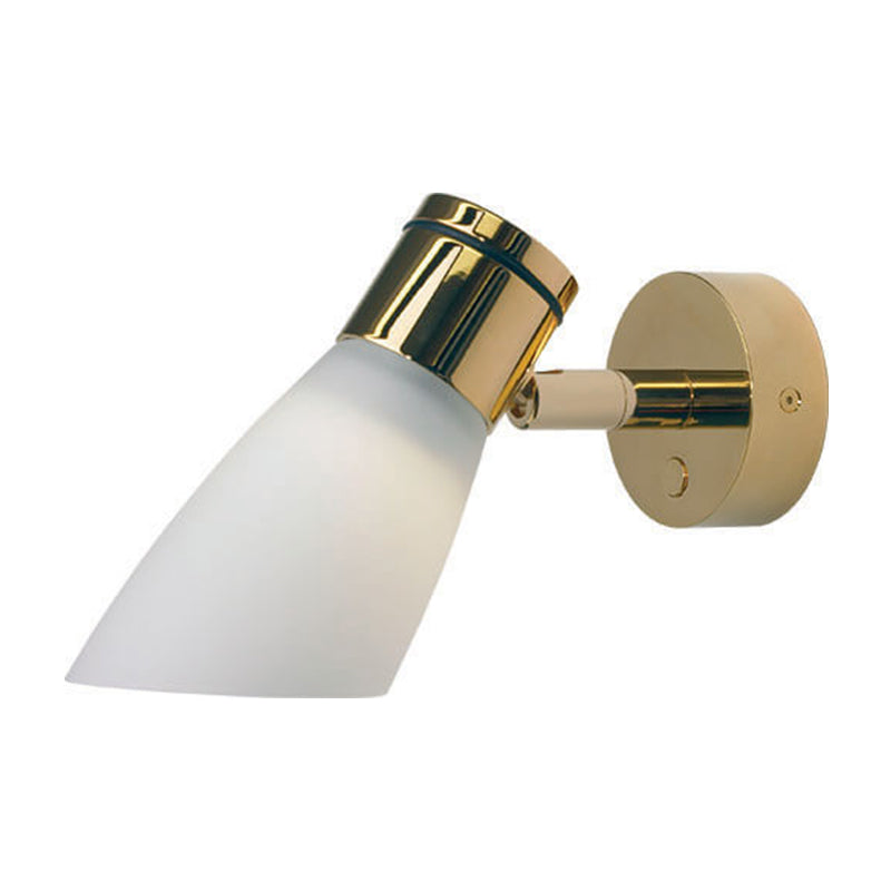 Lassan LED Reading Light, Gold Integrated Dimmer Switch, 10-30VDC, 4W