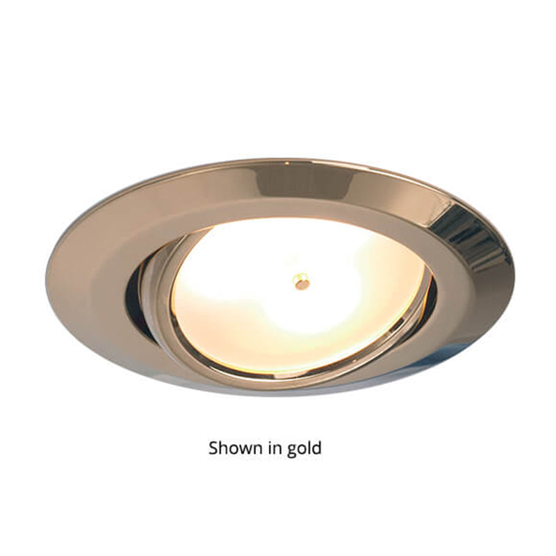 Leer LED Adjustable Downlight, Matte Chrome,IP20 10-30VDC, Warm White, Master (Dimmable)